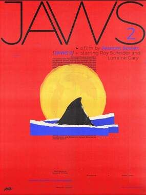JAWS 2 Poster by Rafa Orrico Mondo Shark Water Limited Edition